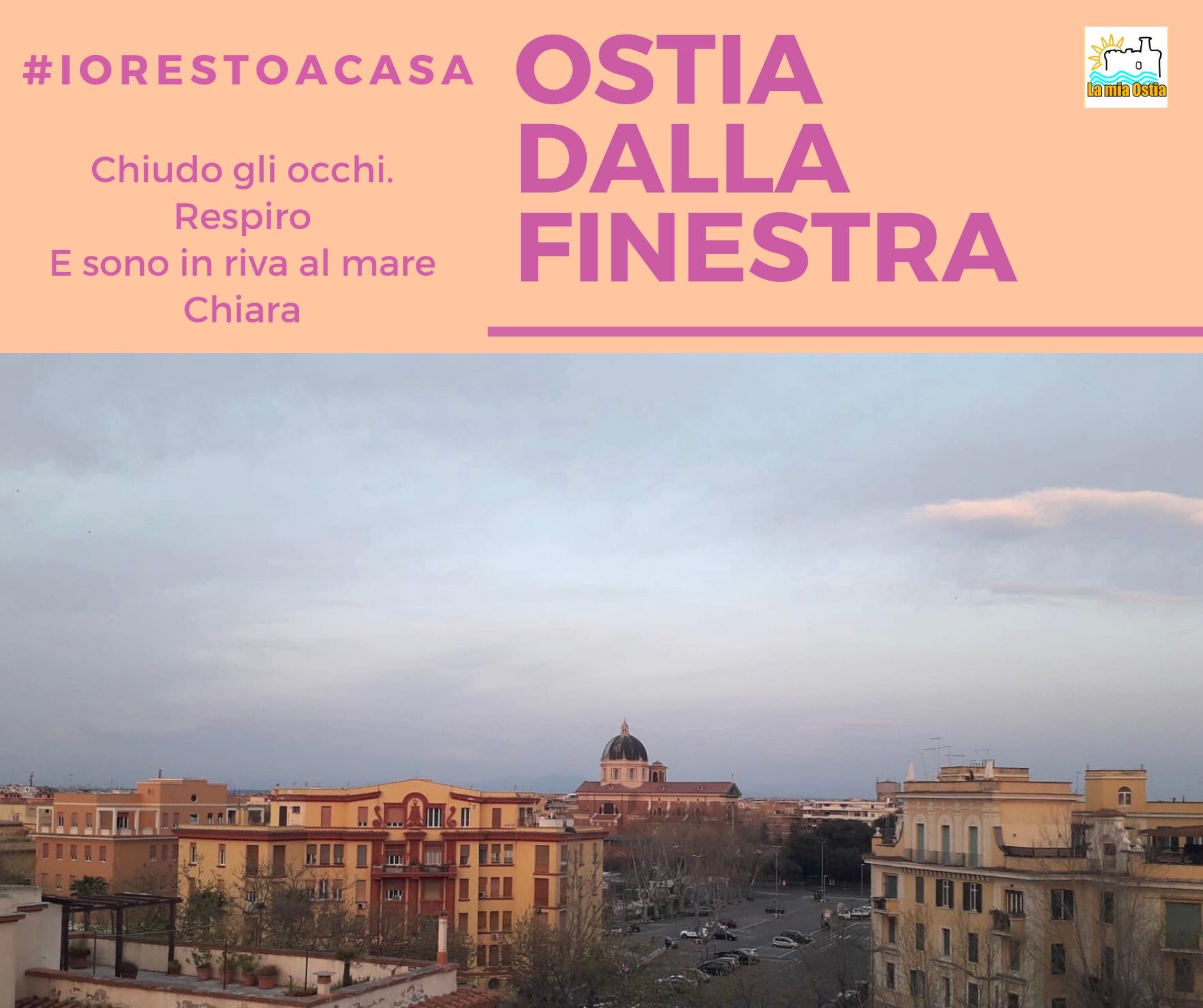 Ostia dalla finestra: mese di aprile